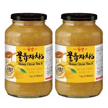 [꽃샘] 꿀차 꿀유자차S 1kg (2개세트), 단품