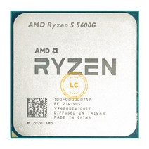 AMD Ryzen 5 5600G R5 3.9GHz 6 코어 12 스레드 65W CPU 프로세서 L3 16M 100-000000252 소켓 AM4 라이젠 중고 씨피유 쿨러 미포함