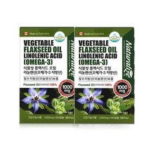 캐나다 식물성 플랙시드오일 리놀렌산 60캡슐x2통 비타민 건강기능 영양제, 상세페이지 참조, 상세페이지 참조