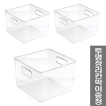 체인컴퍼니 투명 수납 정리함 중형, 투명정리함 중형 3개