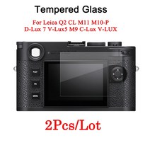 Leica Q2 CL M M0-P D-Lux 7 V-Lux5 M9 V-LUX 카메라 강화 유리 스크린 보호 필름 용 2PCS 화면, 08 V-Lux5