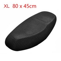 호환용 오토바이시트 뒷자리커버호환 XAutohaux 1Pcs M-XXL Anti-Slip 3D 메쉬 패브릭 시트 커버 통기성 방, 11 Black XL