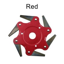 예초기 수동 잔디 풉깍기 긴풀 경량 벌초기 범용 모어 커터 brush cutter tool with 6 teeth steel head trimmer easy for brush, a