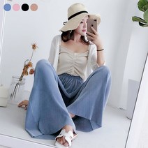 제이앤티 부드러운 와일드 주름 팬츠
