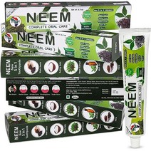 6개 팩 Organic Neem 10 in 1 불소 프리 치약 님 정향 블랙 씨앗 카다몬 알로에 베라 티트리 오일 미스왁 허브 블렌드 199 9g(6 7온스) 미국직송 281442