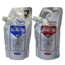 뷰티원 스퀴드 잉크컬러 트리트먼트 오징어먹물 염색약 1제 500ml + 2제 500ml, 다크브라운, 1세트