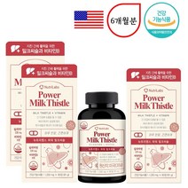 지방간영양제 밀크씨슬 실리마린 - 식약처 간에좋은 영양제, 3통, 60정