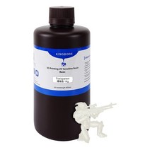 스크린인쇄 실크스크린인쇄 아크릴인쇄 KINGROON LCD 3D 프린터용 UV 수지 액체 포토폴리머 표준 1kg 블랙 그레이 화이트 405nm, 4.Transparent