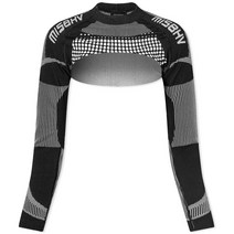 미스비헤이브 MISBHV Long Sleeve Sports Shrug - Black & White