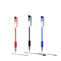 저가형 볼펜 0.5mm 수성펜 필기구 사무용 판촉물 펜, 저가형볼펜 블루