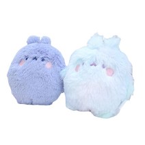 몰랑이 털뚠뚠 납작인형 10cm 미니인형 뽑기인형, 퍼플