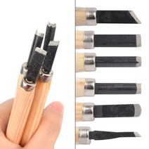 목공용 조각칼 목선반칼 조각도 목공끌 목공예공구 칼 평끌 SET, 4P, 기본