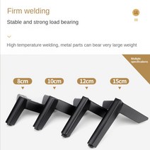 우드슬랩다리 원목 테이블 철제다리 책상 식탁 철재 다리 상다리 4pcs 가구 금속 피트 드레서 테이블 TV 스, 05 Gold 8cm