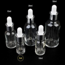 스포이드캡 공병 투명 유리 향수 오일 리필 공병 5m 10ml 15ml 30ml 50ml 택1 유리스포이드병 미니스포이드공병 스포이드공 과학시간, 5ml, 1병
