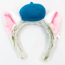 블루모자 고양이머리띠