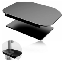 모니터 모니터암 마운트 보강 플레이트 상판 책상, 블랙, 1개