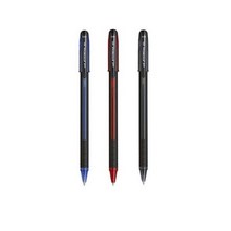 유니 제트스트림 캡식펜 뚜껑식 1.0mm sx101-10 블랙/레드/블루, 블랙, 12개