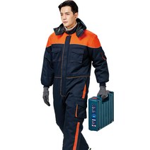겨울작업복 스즈끼복 일체형작업복 정비복 현장복 패딩작업복 PW-S907, (PW-S907)+L(95)