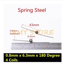 공구 도구 10Pcs 0.3 0.4 0.5 0.6 0.7 0.8mm 스프링 스틸 또는 304 스테인레스 소형 V 형 코일 비틀림 90 1, 26 0.8x6.3x180degree