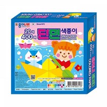 FGF673276종이나라 20색400매 단면색종이(종이케이스)