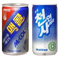 일화 천연사이다 업소용x30캔+맥콜x30캔, 190ml, 60캔