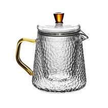 티포트 약탕기 300ML 유리 주전자 내열성 현대적인 스타일 차 물 용기 음료 액세서리 식당 사무실, [01] 300ML