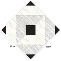 데크시공 목조 주택 농막 테라스 데크 조립식 10pcs 3d 정사각형 타일 스티커 자체 접착 빈티지 패턴 아트 대각선 바닥 욕실 주방 장식 액세서리, n