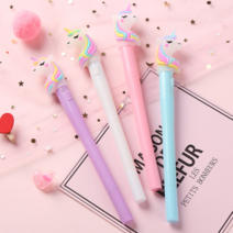 LED 캐릭터 라이트 볼펜 유니콘 사인펜, 1개, LED 유니콘 블루