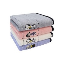 송월타월 스누피 프렌즈40 캐릭터 세면타월 5매, 파랑, 1개