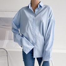 퍼니걸스 면 박시 베이직 기본 셔츠 여성의류_1376