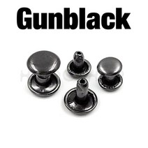 못팔찌 러브 샹달 네잎클로버 팔찌 6-8mm 금속 더블 캡 라운드 리벳 스터드 충돌 네일 스파이크 락 가죽 공예 신발 가방 벨트 의류 DIY 100 세트