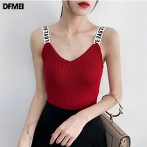 DFMEI 기모 나시 여 기모 니트 도톰 나시 탑