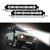 중장비 안전등 경고등 사고방지 1PC 오프로드 7 인치 LED 작업 표시 줄 스포트 라이트 전구 18W 4x4 랭글러
