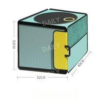 강아지 고양이 건조 상자 드라이룸 가방 털 날림 긁힘 물림 방지 간편사용, 블루(52x52x40)