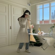 코지 덤블링 캐주얼 여행 바람막이 야상 롱패딩