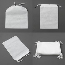 DOSEP 스트링 부직포 파우치 20P 20X27CM 화이트 소품 보관