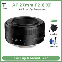 캐논 니콘 호환 미러리스렌즈 ttartisan 27mm f2.8 fujifilm xf x-a x-t x-e x-pro x-s x-m x-h fuji fx 마운트 렌즈 용 자동, 검은색