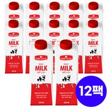 믈레코비타 프리미엄 수입멸균우유 1000ml 시크릿 밀크, 250ml, 12개