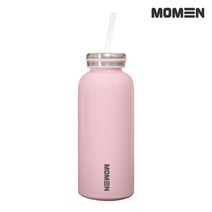 밀키 MOMENT 뚜껑2종 스테인리스 보온병 텀블러 350ml 4컬러+세척솔, MOMENT_핑크