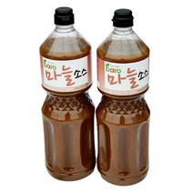 바로 마늘소스 갈릭소스 2.1kg 마늘간장 훈제오리고기 치킨 보쌈 딥소스, 2개