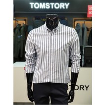 톰스토리 W몰 톰스토리 린넨 라이크 스트라이프 셔츠 T192M2901Q 29F1