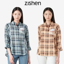 22SS 여성 포켓 체크 셔츠 LCWSM322_[2컬러]
