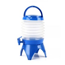 자바라 접이식물통 5.5L/캠핑물통 캠핑용품 생수통, 야외접이식물통 5.5L 블루