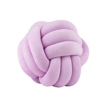 북유럽 매듭 꼬임 쇼파 등허리 쿠션 새틴 인테리어쿠션 집들이선물, 28cm, 보라