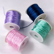 (W-04) 컬러 나일론줄 1.5mm 약 80m 키링 악세사리 부자재, 18.바이올렛