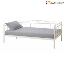 [당일출고] 이케아 RAMSTA/GAWON 철제침대 풀세트 (싱글)/침구미포함, 화이트(프레임)
