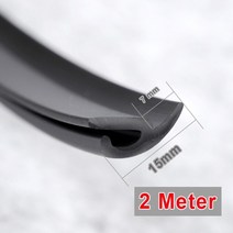 자동차 수리 도구 h type 2 m rubber rubber windshield elastic band 전면 후면 대시보드 windshield 방음 고무 씰 for car, 15mm