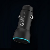 스팅 차량용 퀄컴3.0 듀얼포트 고속 충전기 갤럭시 노트 아이폰 시거잭 퀵차지, 블랙