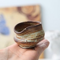 [인아트스튜디오] 작가도예 국산 미니 콩분 (5종/택1) - 다육 예쁜 도자기 잎꽂이 분재 앤틱 바위솔 꽃잎 특이한 마사토, 2-고급 콩분