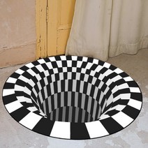 (주)트리 인천가정지사 싱크홀 3D 입체 착시매트 100cm 고양이낚시 카페트 (8443389)